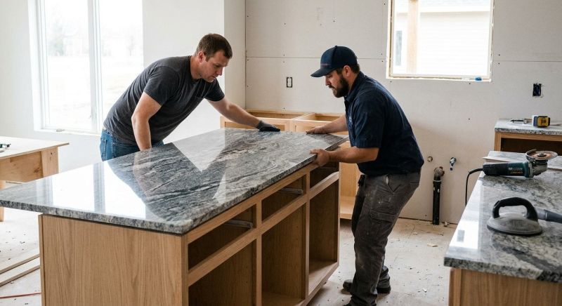 Granite Slab Installation in Sacramento, CA